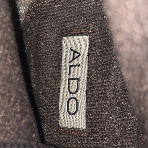 Aldo Leather Almond-toe Wedge-heel Boots - Picture 9 of 12